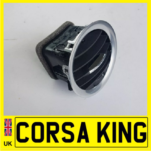 Vauxhall Corsa D Dashboard Air Vent – Chrome Surround Trim & Centre – 13417366