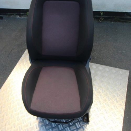 VAUXHALL CORSA D SXI 3 DOOR FRONT PASSENGER SEAT GREY & RED - MINT CONDITION