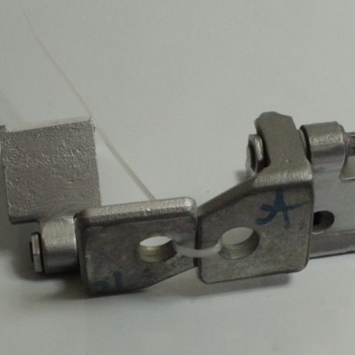 Vauxhall Corsa D Drivers Front Door Hinges (Pair) - 13181940 13181938 Silver Z157
