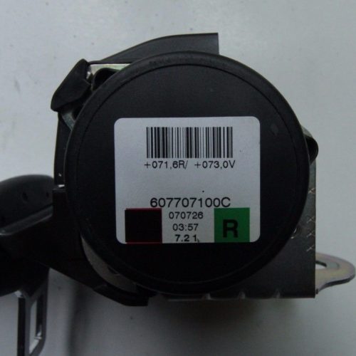 Fiat Grande Punto - Rear Drivers Seat Belt - Right Side RH OS - 607707100C MINT