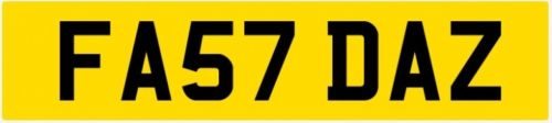 FAST DAZ (FA57 DAZ) Private, personal number plate Darren Darrel CHRISTMAS GIFT