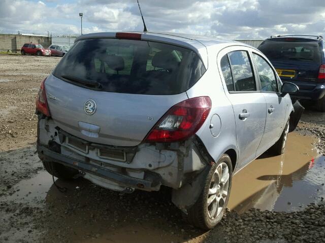 BREAKING - 2010 VAUXHALL CORSA SXI 1.4 PETROL LIGHTNING SILVER Z163 - Image 4