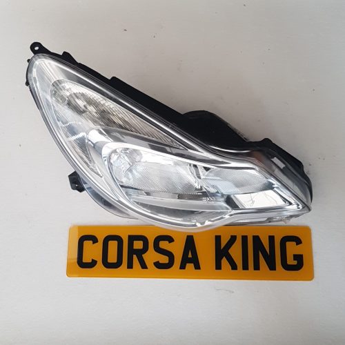 Vauxhall Corsa D - Facelift Drivers Side Headlight Headlamp - Chrome GM 13295018