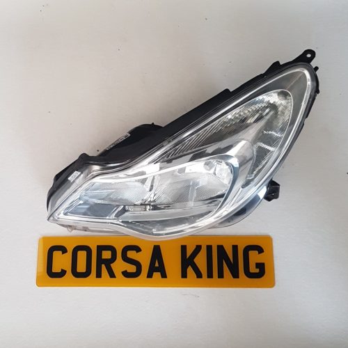 Vauxhall Corsa D - Facelift Passengers Side Headlight Headlamp - Chrome GM 13295017