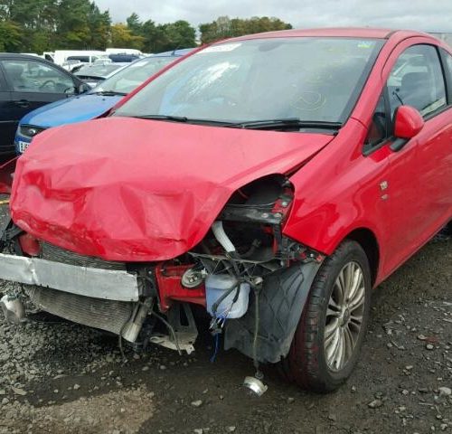 Vauxhall Corsa D - Passengers Door - Flame Red Z547