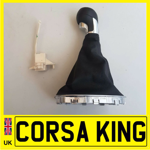 2015-2019 Vauxhall Corsa E Gear Stick Shift Knob & Gaiter 5 Speed 55496814 + 93189768