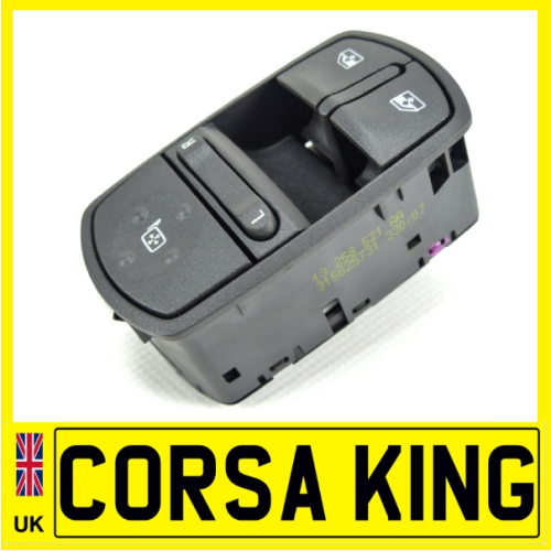 Vauxhall Corsa D – Electric Window & Mirror Switch Panel Drivers Side OS/RH – 13258521