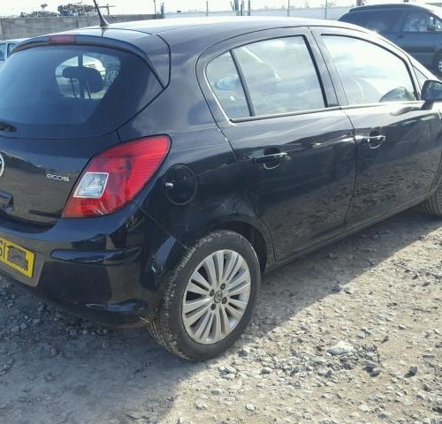 Vauxhall Corsa D 5 Door - Rear Drivers Side Door - Black Sapphire Z20R