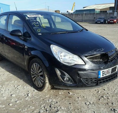 Vauxhall Corsa D 5 Door - Front Drivers Side Door - Black Sapphire Z20R
