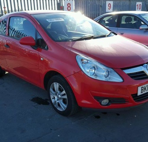 Vauxhall Corsa D 3 Door - Drivers Door - Flame Red Z547 (Small Dent)