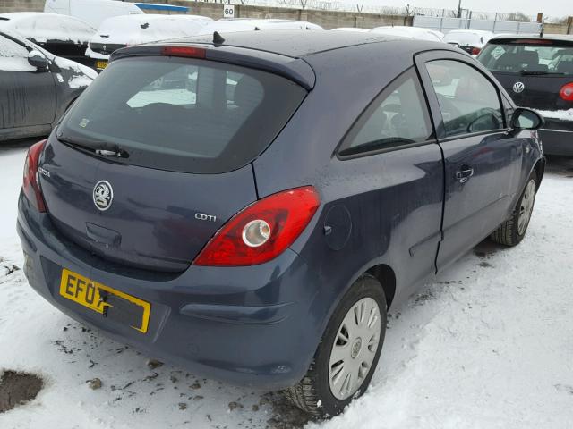 BREAKING - 2007 3 DOOR VAUXHALL CORSA CLUB 1.3 DIESEL METRO BLUE Z168 - Image 4
