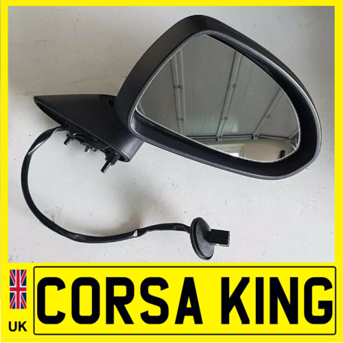 2007-2014 VAUXHALL CORSA D DRIVERS SIDE FRONT ELECTRIC WING MIRROR & GLASS