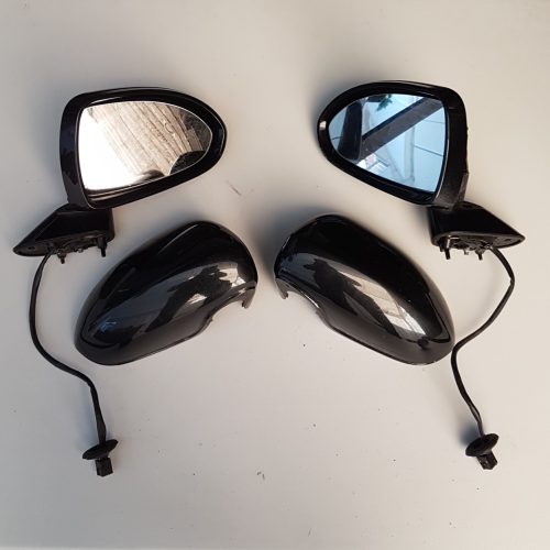 VAUXHALL CORSA E 15-ON COLOUR CODED WING MIRRORS & COVERS PAIR CARBON FLASH Z22C