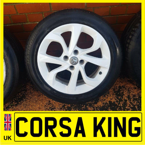 Vauxhall Corsa E 2017 Alloy Wheel & Tyre 195 55 R16 White – VERY CLEAN WHEEL