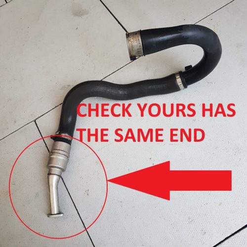 VAUXHALL CORSA E 1.3 DTI B13DTE DIESEL INTERCOOLER INLET HOSE 13403245 13439992