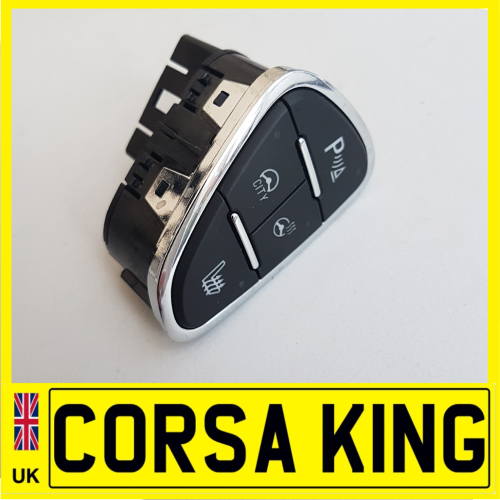 Vauxhall Corsa E City Heated Seat Steering Wheel Parking Switch Button 13423504