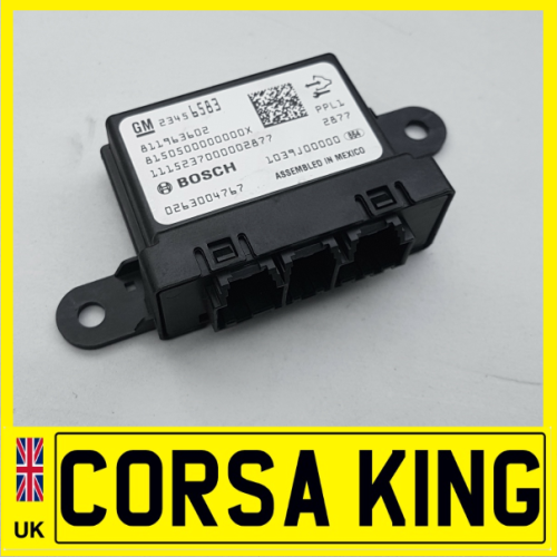 2015-2018 Vauxhall Corsa E Parking Sensor Aid Control Module Unit 23456583
