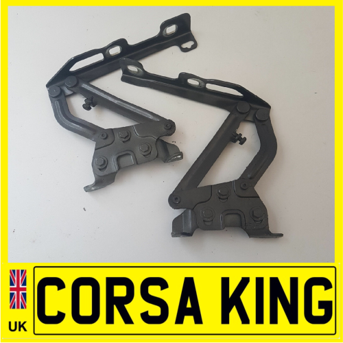 2015-2019 VAUXHALL CORSA E PAIR OF BONNET HINGES PHANTOM ASTEROID GREY Z190