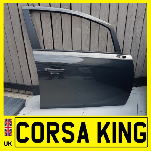 2015-2019 Vauxhall Corsa E 5 Door Drivers Side Front Door Grey Z190 - Bare Door Only