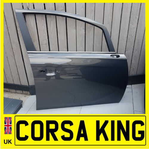 2015-2019 Vauxhall Corsa E 5 Door Drivers Side Front Grey Z190 - Bare Door Only