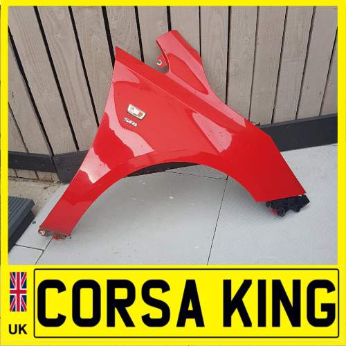 2015-2019 Vauxhall Corsa E - Drivers Wing - Flame Red Z547 (Clean, no damage)