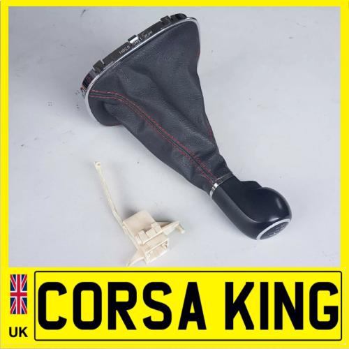 2007-2015 Vauxhall Corsa D SXI Gear Stick Shift Knob Gaiter 5 Speed + Selector 93189768