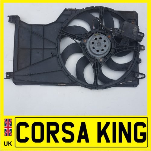 2014-2019 Vauxhall Opel Corsa E 1.0 1.4 Turbo Petrol Radiator Cooling Fan & Motor 13414859 13486493