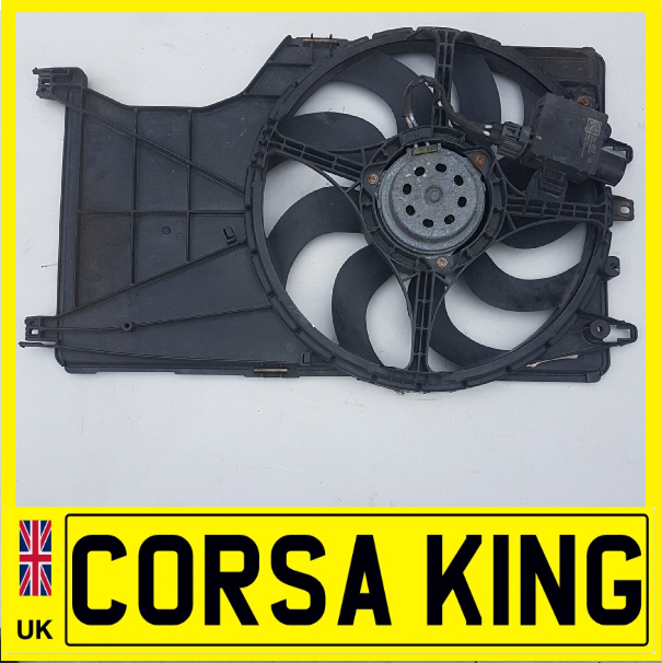 2014-2019 Vauxhall Opel Corsa E 1.0 1.4 Turbo Petrol Radiator Cooling Fan & Motor 13414859 13486493
