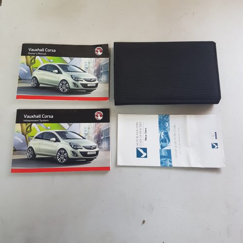 2011-2015 GENUINE VAUXHALL CORSA D OWNERS MANUAL HANDBOOK WALLET INFOTAINMENT SYSTEM PACK
