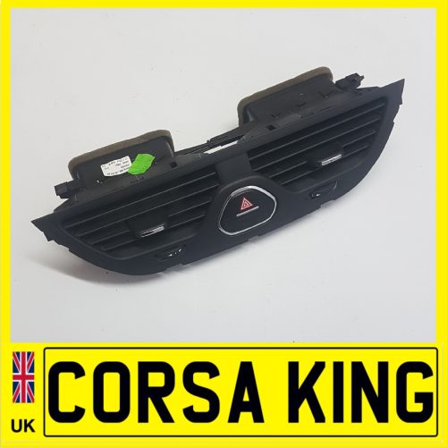 VAUXHALL CORSA E 2014-2018 CENTRE CONSOLE AIR VENTS AND HAZARD SWITCH 13384933